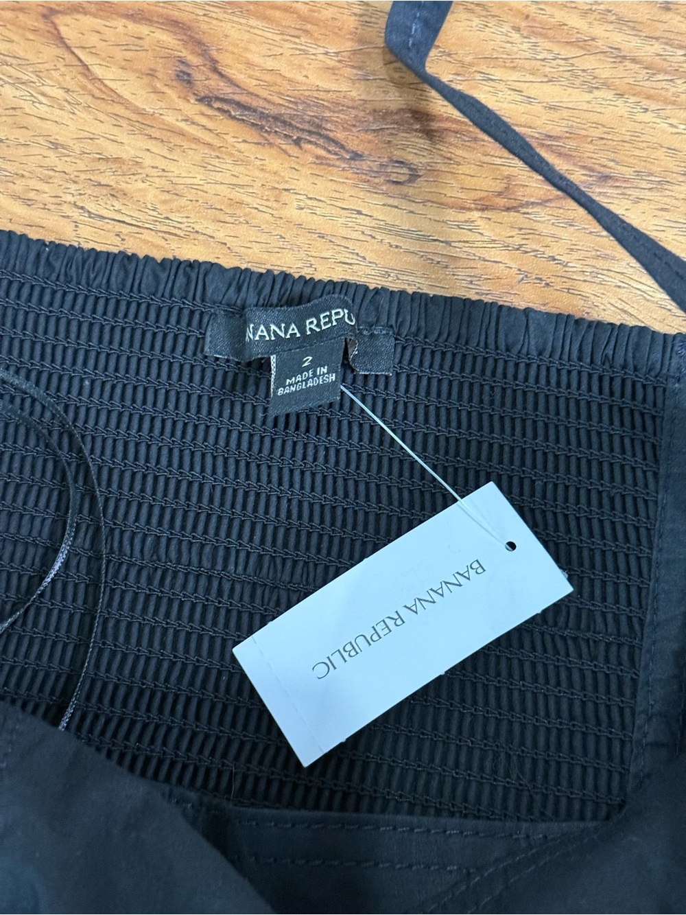 NWT Banana Republic Black Cotton Maxi Dress Size 2 - Picture 12 of 13